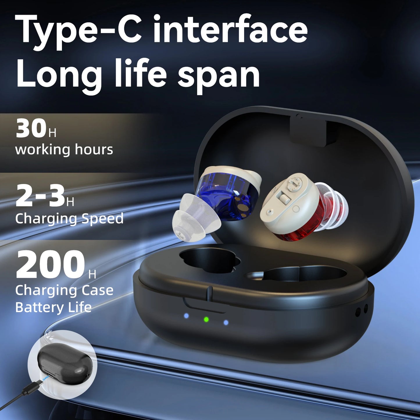 ICYLAX NanoCIC – Invisible Mini In-Ear Hearing Aid (Rechargeable)