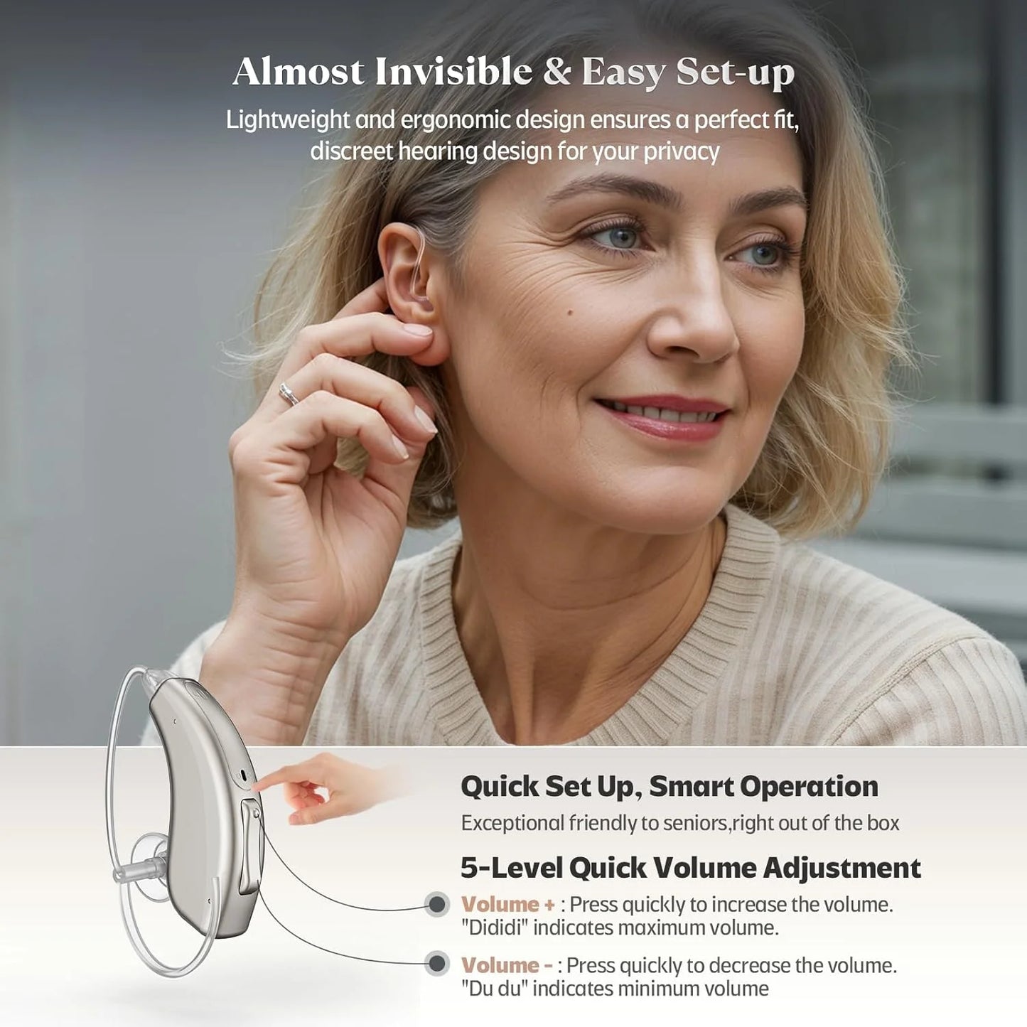 ICYLAX Connect – App-Controlled Bluetooth Hearing Aids