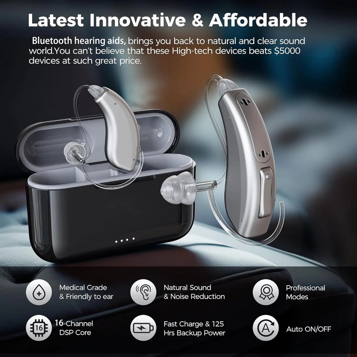 ICYLAX Connect – App-Controlled Bluetooth Hearing Aids